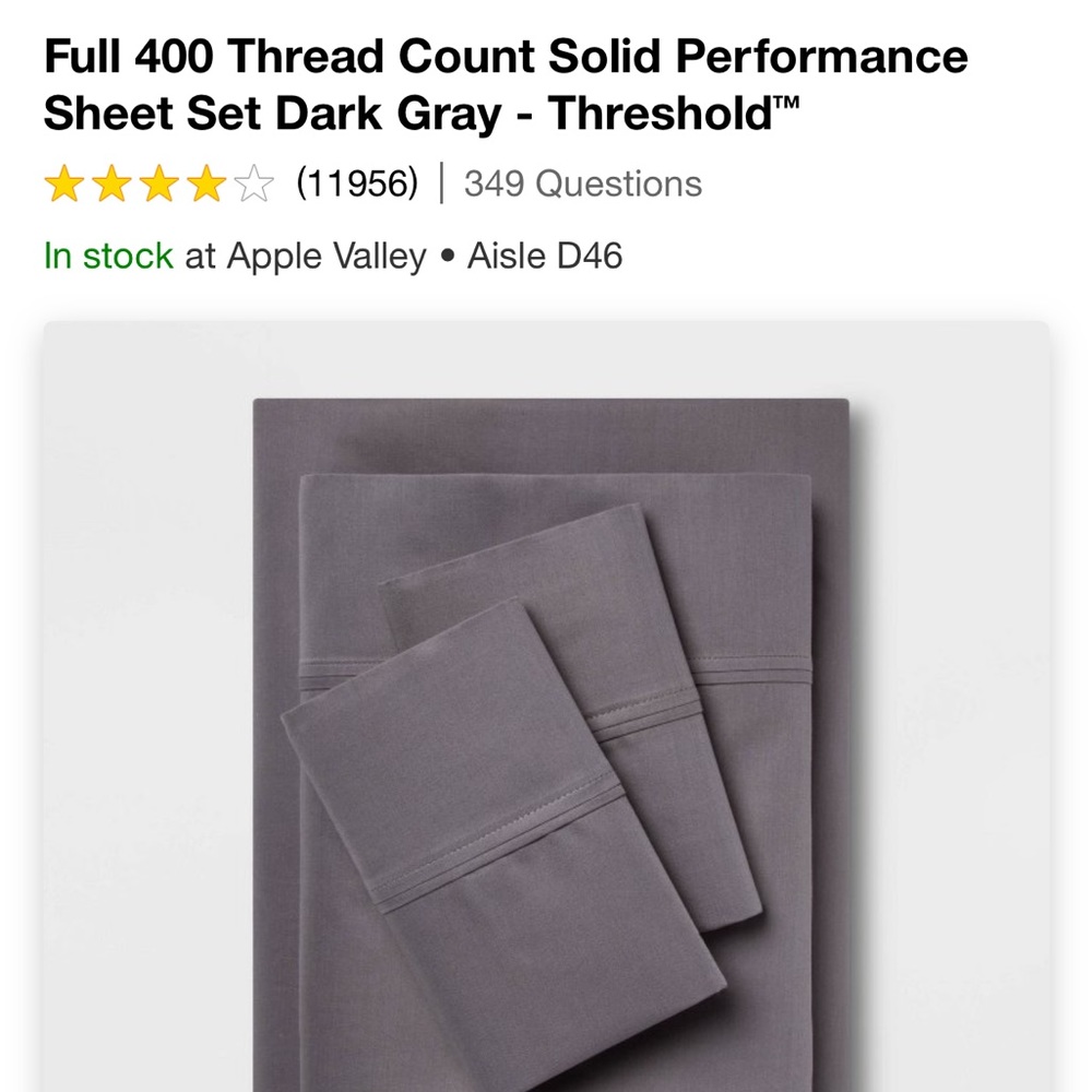 Threshold 400 threadcount sheet set-FULL - Picture 5 of 5